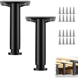 Furniture Feet, Sofa Feet, Furniture Legs, 20-35 cm Feet for Furniture, Height-Adjustable Feet, Furniture Feet, Furniture Legs, for Table, Cupboard Feet, Cupboard Legs, Feet for Furniture, Pack of 2
