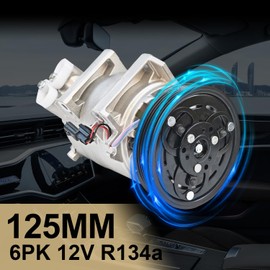 Aspligo Air Conditioner AC Compressor Fits for Nissan Rogue Select 2.5L 2014-2015, for Nissan Rogue 2.5L 2008-2016, with A/C Clutch, CO11200C AC Compressor, Replaces 92600JM01B, 92610JM01A