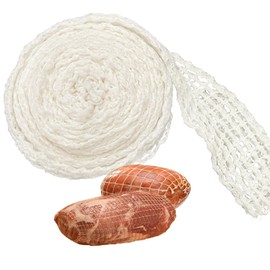duoyif Meat Net for Rolled Roast Net, Roasting Net, Rolled Roast Net, Smoking Net, Ham Net, Cotton Net for Storing, Roasting, Cooking Meat, Roasting Net, Calibre 16, Elastic 2 Metres (2 m)