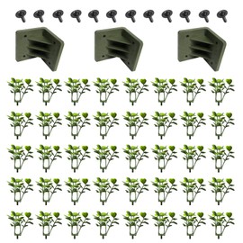 Coarbor Corner Bracket Kit for Artificial Grass Wall Hard Panels Topiary Hedge Plant Wall Privacy Screen Fence Backdrop Wall, 2Set Includes 6 x Corner Connectors, 80 x Grasses, 24 x Screws