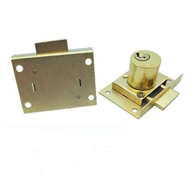 Furniture Lock Cam Lock Cylinder Brass Cam Lock for Door Cabinet Mailbox Cabinet & Drawer Locks 2 Keys 2 Types to Choose From