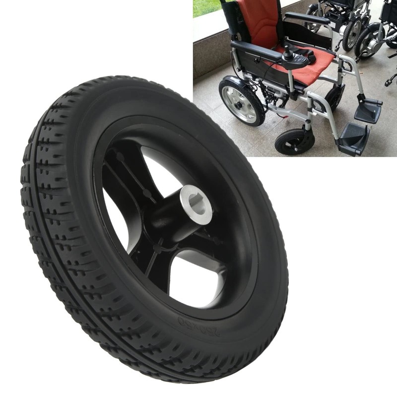 Electric Wheelchair Wheels, Rear wheel for electric wheelchair 10in polyurethane