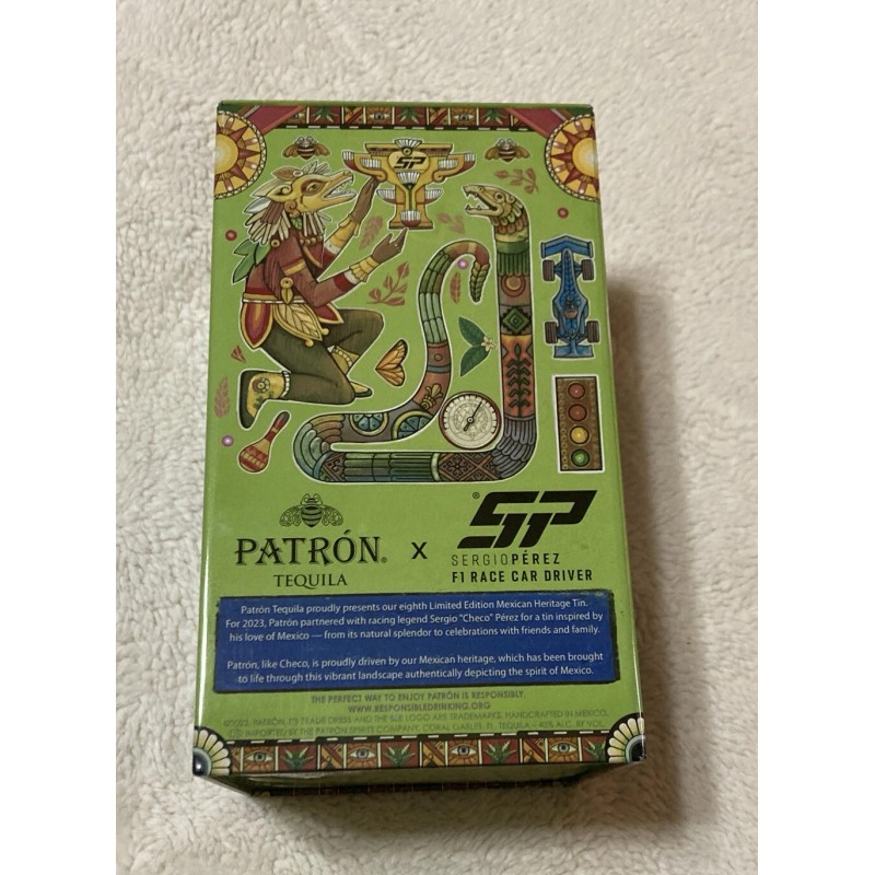 Patron Silver Limited Edition 2023 Collectable Tin Sergio Perez Love