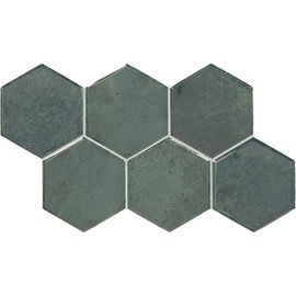 Daltile Mesmerist 4" Hexagon Ceramic Wall Tile in Allure (30 PC Per Carton) (3 SQFT Per Carton )