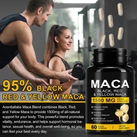 Daiasns Cápsulas Orgánicas Maca 1500 Mg 60 Veganas