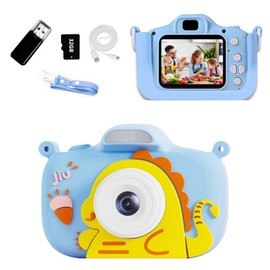 Kids Camera, 1080P HD Digital Camera for Children, 16X Zoom, 32GB SD Card, 2.4" LCD Screen, Compact Point and Shoot Camera, for 3-12 Year Old Boys and Girls (Blue)