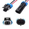 YUNPICAR 2 Pin Waterproof Electrical Connector Plug with 16 AWG