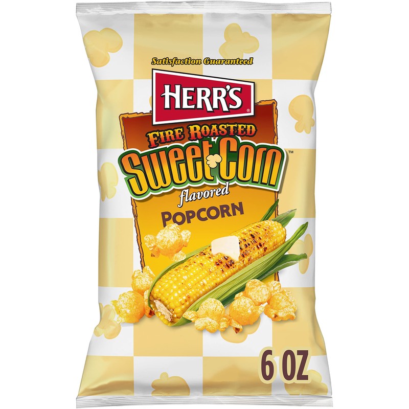 Herr’s Popcorn, Fire Roasted Sweet Corn Flavor, 6 Ounce (Pack