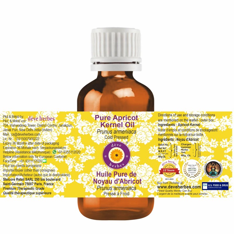 dve herbes Deve Herbes Pure Apricot Kernel Oil (Prunus armeniaca)