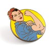 Pinsanity Rosie the Riveter Enamel Lapel Pin
