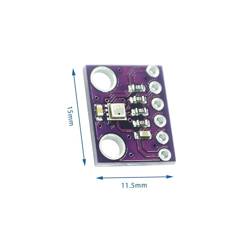 tictocstore 2pcs GY-BME280-3.3 High-Precision 3-in-1 Environmental Sensor Module - Temperature,