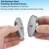 uxcell 2PCS Round Shower Glass Sliding Door Handles, 304 Stainless