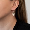 MATERIA Women's Drop Earrings Sterling Silver Celtic Tree of Life