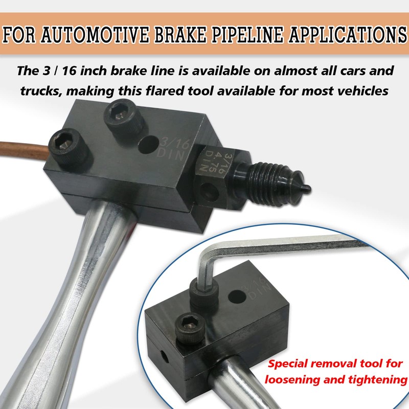 XiTuanYuan Flaring Equipment Brake Line (DIN 3/16 Inch (4.75 mm))
