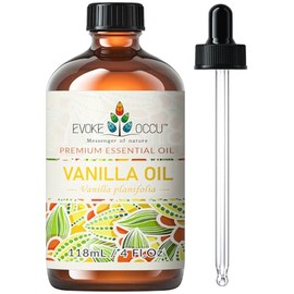 EVOKE OCCU EVOKE OCCU Vanilla Essential Oil for Diffuser, Relaxation, Skin, Humidifier & DIY - 4 Fl Oz