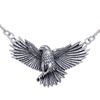 Detailed Sterling Silver Native American Indian Large Eagle Necklace 18"