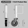 DURIGID 4” Spring Loaded Gate Caster Heavy Duty Gate Wheels