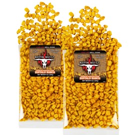 Buffalo Ranch Crunchy Roasted Corn Snack – Bold Crunch with Spicy Buffalo Heat & Cool Ranch Flavor | Craveable & Irresistible Snack for Road Trips, Tailgates, and Bar Time | Korn Nutz, 1-pound total (Box of 2 bags, 8oz each)