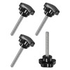 M METERXITY 4pcs Star Clamp Knobs M6x45mm Male Thread Hand
