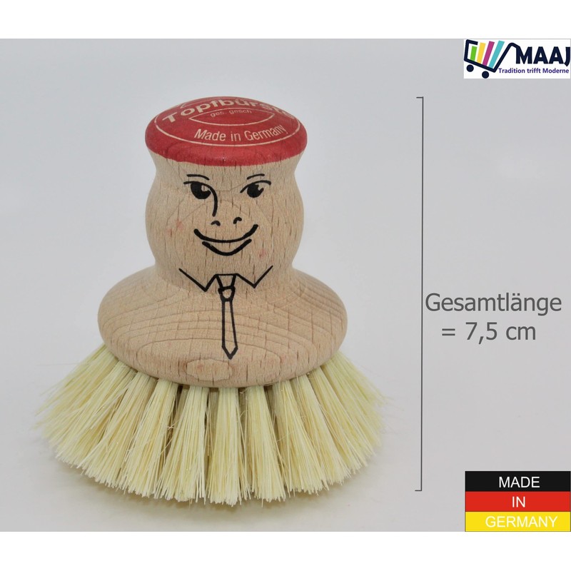 2 x Maaj Pot Brush/Rinse Brush – Vegan – Fibre