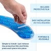 Morvat Gel Toilet Seat Cushion, Washable Padded Riser Cushion for