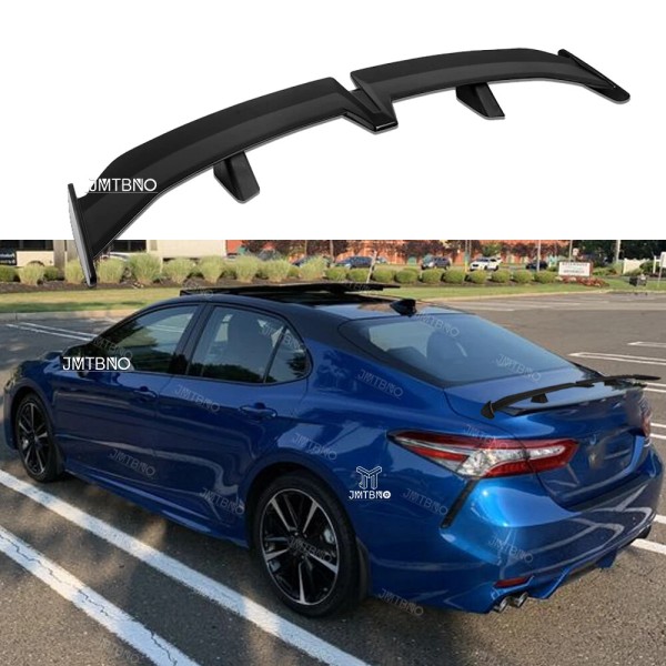 JMTBNO 55" Rear Trunk Spoiler Wing Matte Black PRO Style