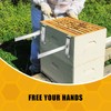 TCULIHWY 4PCS Bee Frame Holder, Upgraded Stainless Steel Bee Hive