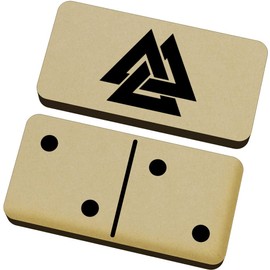 Azeeda 'Viking Valknut Symbol' Domino Set & Box (DM00052264)