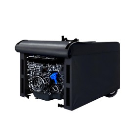 Black Generator Covers, Portable Generator Cover 32”Lx24”Wx24”H, Sturdy Generator Cover for Outdoor Generators 5000-10000 Watt, Universal fit for Most Generators