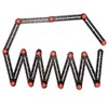 Multi Angle Aluminum Alloy Measuring Ruler, 16-Sided Angle Measurement Tool with Hole Punch Locator, Aluminum Alloy Multi-Function Angle Ruler (16-Sided)