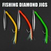 Diamond Jigs Fishing Saltwater Lures with Split Tube Tail and