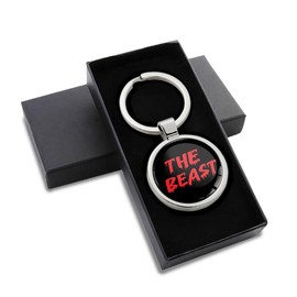 Biomar Labs Metal Keyring Chain Stainless Steel Gift Box Men Women Accessories Jewelry Handbag Black Red The Beast KK 269