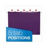 Pendaflex 415215VIO Hanging Folder, 1/5 Tab Cut, Letter, 25/BX, Violet