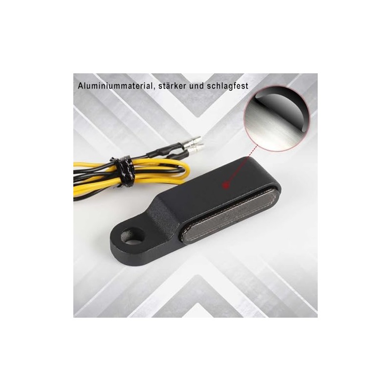 evermotor Pack of 2 12 V Mini 6 LED Universal