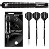 Harrows SUPERGRIP BLACK EDITION 90% Tungsten Steel Tip Darts Set.