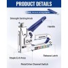 WORKPRO 4-in-1 Staple Gun Manual Brad Nailer Upholstery Stapler Nail