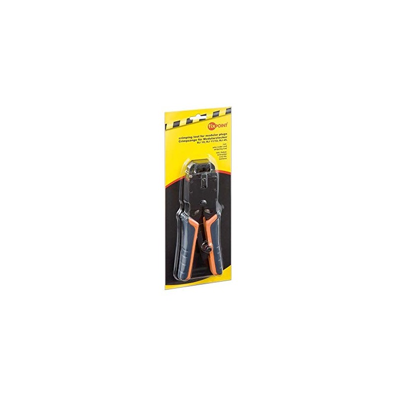Fixpoint 50284 Crimping Tool for Modular Plugs RJ10, RJ11, RJ12,