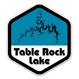 Squiddy Table Rock Lake Missouri - Vinyl Sticker Decal for Phone, Laptop, Water Bottle (3" Wide)