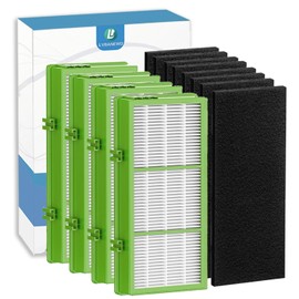 LBLVBNEWD Aer1 Filter Replacement for Holmes AER1 Air Purifiers, 4 True Air Filters + 8 Carbon Booster Filters for Replacement Parts # HAPF300AH-U4R, HAP242-NUC