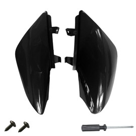 PRO BAT Plastics Twin Exhaust Muffler Guard Fender XR50 CRF50 Style 110 125CC PIT PRO Trail Chinese Mini Dirt Bikes Thumpstar, Black