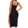 SHAPERIN Shapewear Slip Kleid Damen Bodycon Kleider mit Schlitz Bauchweg