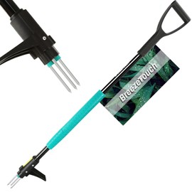Breeze Touch 39" Weed Pulling Tool, 3-Claw Detachable Weed Puller Tool with Long Handle, Heavy Duty Stand Up Weeder Weeding Tool for Lawn, Yard, Garden, Crabgrass, Dandelion Picker, Weed Remover