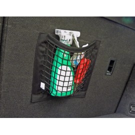 TrunkExpert, Universal Mesh Bag with Velcro Fastening, 25cm x 25cm Organizer Bag, Multipurpose, Attachment, Back Seat Wall, Storage Organiser with Velcro, Car Accessories, Pack of 2