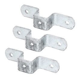 Alberts 701529 Mounting Strap for Universal Posts | Hot-Dip Galvanised | for Posts 30 x 30 mm | Set of 3