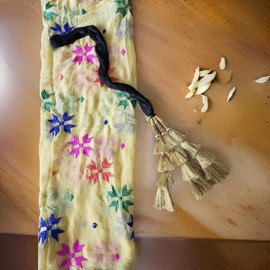 Indian Style Braided Ponytail Extension with Hair Tie Straight Wrap Around Hair Extensions Ponytail Hair Piece for Women (KC-03)