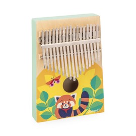 Janod - Wooden Kalimba - Early Musical Education and Imitation - 17 Metal Keys - Kalimba for Children with Sweet Sounds - From 3 Years, J07659