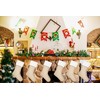 Kunyida 18" Burlap Christmas Stockings Bulk Plain Xmas Neutral Stockings
