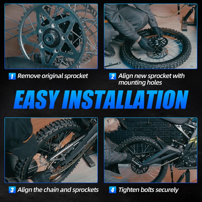 IUVWISN Dirt Bike Sprocket 48 Teeth Rear Chain Sprockets 420