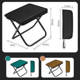 Yoyotager Ultralight Folding Outdoor Stool for Camping, Beach Stool, Hiking and Travel-Portable, Compact, Anti-Sinking Outdoor Stool, Lawn Stool with Carrying Bag, Chaise de Camping