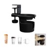 QUANTALY Drink Holder Desk Cup Holder 360 Degree Rotation Storage